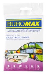 Фотобумага глянцевая 10х15 см, 200 г/м2, 100л. Buromax
