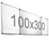 Дошка магнітно-маркерна Ukrboards 100х300 см з п'ятьма поверхнями в лінію