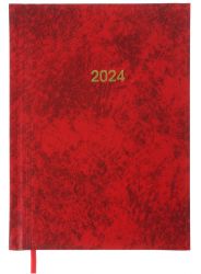 Ежедневник датированный 2024 Buromax BASE красный А5
