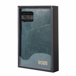 Ежедневник А5 Leo Planner 2026 Credo изумрудный