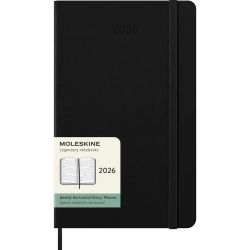 Щотижневик Moleskine середній горизонтальний чорний