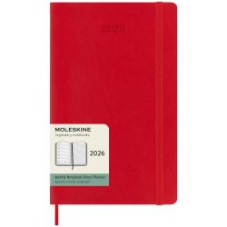 Щотижневик Moleskine середній червоний в м`якій обкладинці