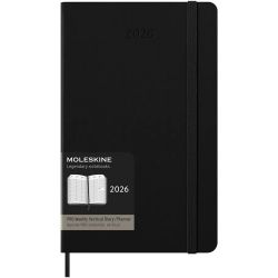 Щотижневик Moleskine середній PRO вертикальний чорний
