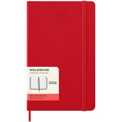 Ежедневник Moleskine средний красный в твердой обложке
