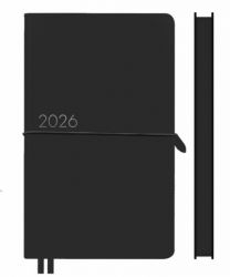 Щоденник 12х20 см Leo Planner 2026 Glory чорний