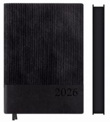 Щоденник А5 Leo Planner 2026 Velvet чорний