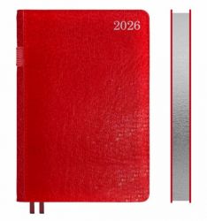 Ежедневник А5 Leo Planner 2026 City красный