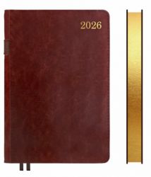 Ежедневник А5 Leo Planner 2026 City коричневый