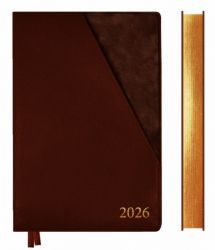 Ежедневник А5 Leo Planner 2026 Whisky темно коричневый