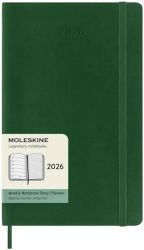 Щоденник Moleskine 2026 середній миртовий зелений в м'який обкладинці