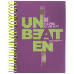 Блокнот А5 Axent Never give up с разделителями в клетку