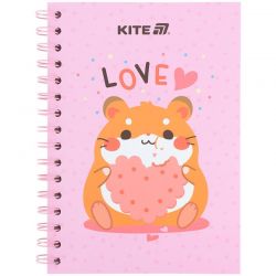 Блокнот на спирали Kite Cute 3, А5, 80 листов, клетка