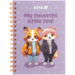 Блокнот на спирали Kite Cute 4, А5, 80 листов, клетка