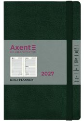 Щоденник датований  Axent Partner Soft Skin зелений