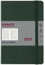 Ежедневник датированный  Axent Partner Lines темно-зеленый