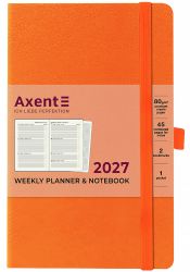 Еженедельник датированный  Axent Partner Strong оранжевый А5