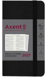Еженедельник датированный  Axent Pocket Strong черный А6