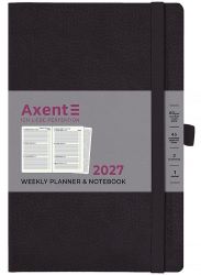 Щотижневик датований  Axent Partner Soft Skin A5 чорний