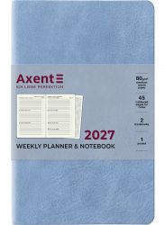 Еженедельник датированный Axent Partner Soft Cloud голубой А5