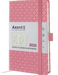 Щотижневик датований Axent Partner Gently світло-рожевий А5