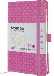 Щотижневик датований Axent Partner Gently рожевий А5