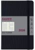 Ежедневник датированный 2026 Axent Partner Lines A5 черный