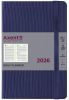Ежедневник датированный 2026 Axent Partner Lines A5 темно-синий