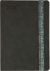 Ежедневник А5 Leo Planner 2026 Polo графитовый