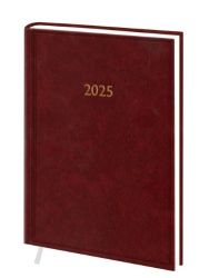 Ежедневник датированный  Macanet А5 бордовый