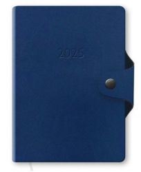 Ежедневник карманный Poligrafist Twill синий А6 на кнопке