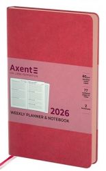 Еженедельник датированный Axent Partner Muse Soft розовый А5