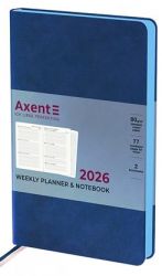 Еженедельник датированный Axent Partner Muse Soft синий А5