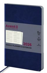 Еженедельник датированный Axent Partner City Soft синий А5