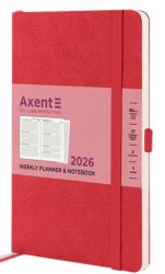 Еженедельник датированный  Axent Partner Soft Skin А5 красный