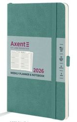 Еженедельник датированный Axent Partner Soft Skin A5 серо-лазурный