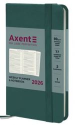 Еженедельник датированный  Axent Pocket Strong малахитовый А6