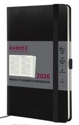 Еженедельник датированный  Axent Partner Strong черный А5 