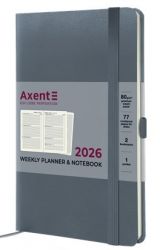Еженедельник датированный  Axent Partner Strong серый А5